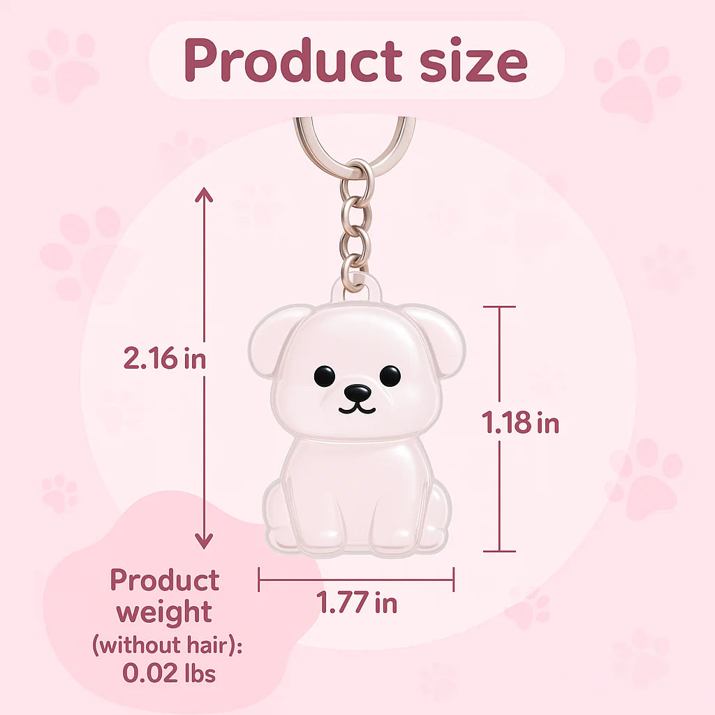 Pet Hair Keychain