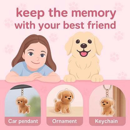 Pet Hair Keychain